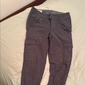 Gray Cargo Joggers
